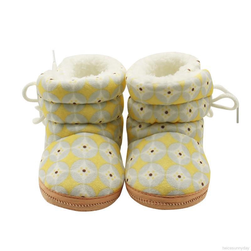 Giày bốt cotton mềm mại đáng yêu cho bé gái 6-12 tháng tuổi