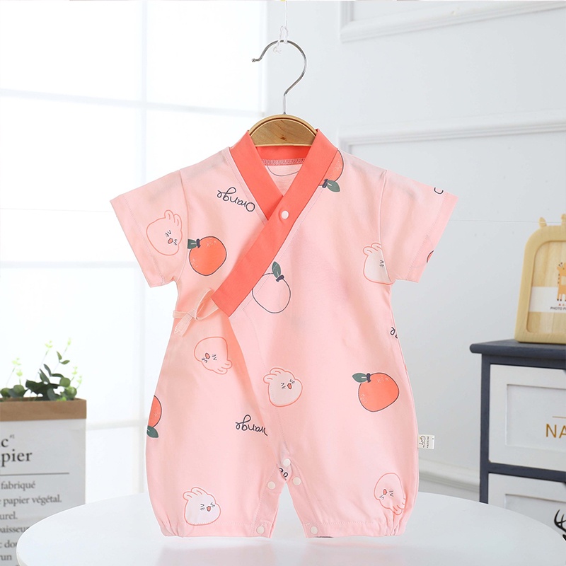 Bộ body đùi yukata cho bé trai bé gái sơ sinh, bodysuit liền thần dễ thương vải cotton mềm mịn co giãn nhẹ _ BD24