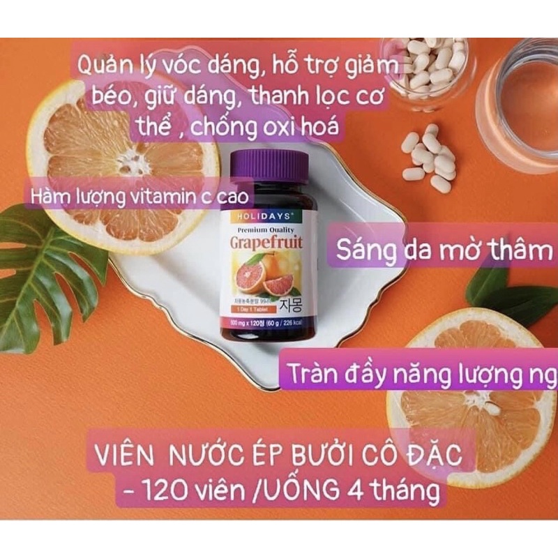 VIÊN UỐNG ĐẸP DA - GIẢM CÂN NƯỚC ÉP BƯỞI CÔ ĐẶC