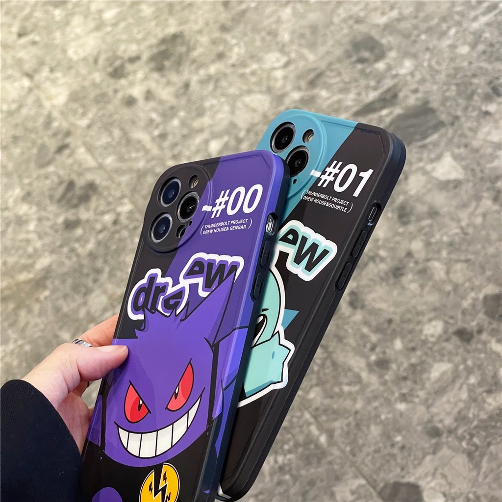 Ốp Điện Thoại Nhựa Cứng In Hình Pokemon Vẽ Cho iPhone14 13 12 Mini 11 PRO MAX 6 / 6s 7 / 8plus SE2 X / XS XR XSMAX #Hg5127