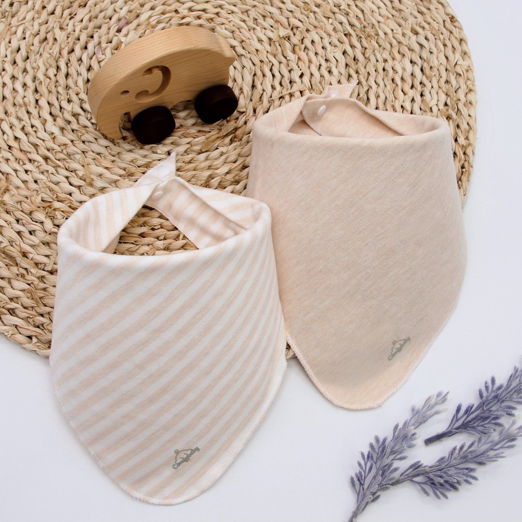 SET 2 YẾM TAM GIÁC COTTON MUSLIN GIỮ ẤM CỔ COMFYBABY (katydang)