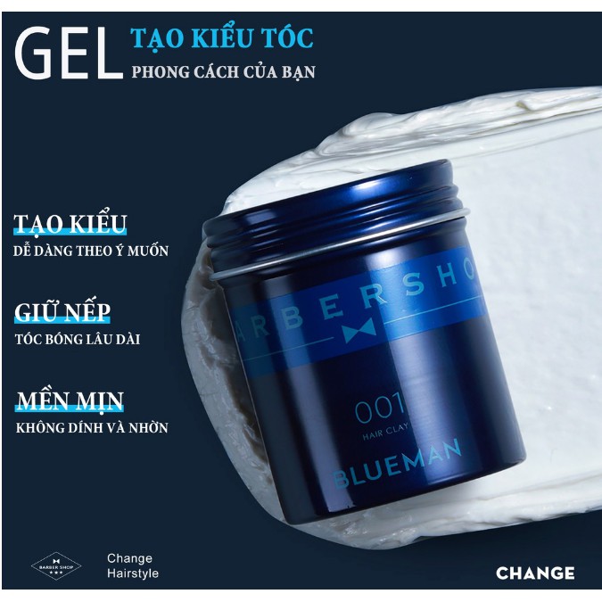 Keo Vuốt Tóc Nam BLUEMAN Chính Hãng Giúp Tạo Kiểu Tóc & Giữ Nếp Tóc Thời Gian Dài