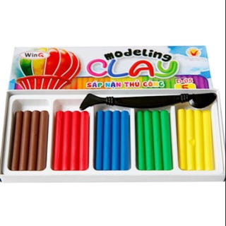 10 hộp đất nặn 5 màu Winq, đất sét