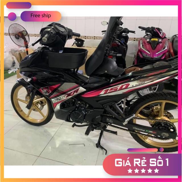 Tem rời exciter 150 Y15ZR tổ ong trắng đỏ CROM cao cấp bảo hành màu sắc vĩnh viễn