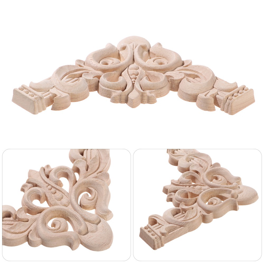 Miếng đính bằng gỗ điêu khắc họa tiết trang trí nội thất đẹp mắt