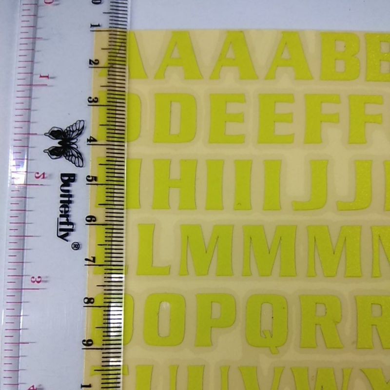 Sticker Cắt Hình Bảng Chữ Cái Alphabet (10X10Cm)