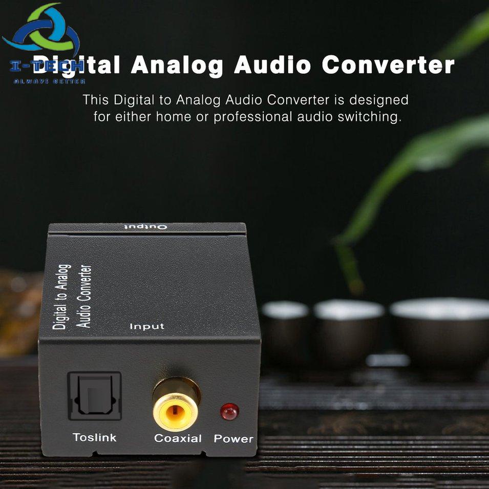 ⚡Promotion⚡High Digital To Analog Audio Converter Optical Fiber Coaxial Signal Audio Decoder Amplifier Practical