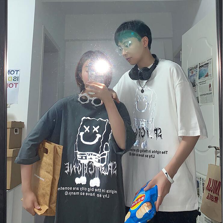 Áo Thun Nam Tay Ngắn In Hình Cá Tính