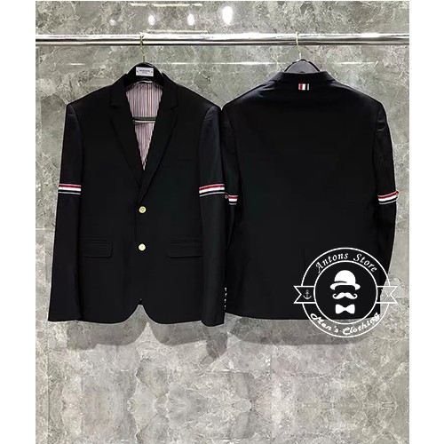 Vest Thom Browne Viền Tay 2 Bên Màu Xanh Navy