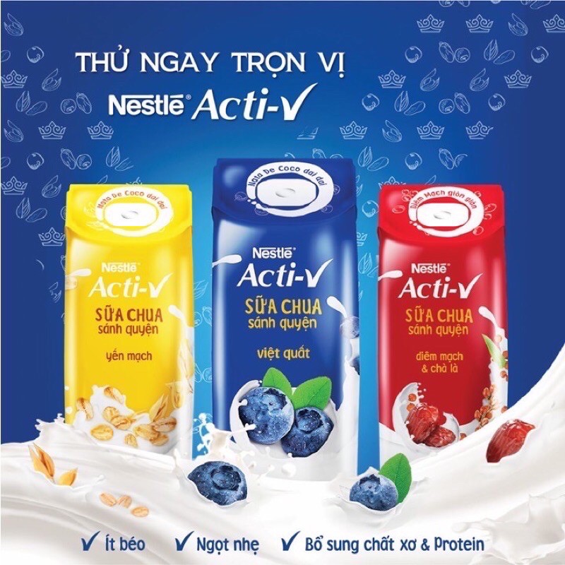 Sữa chua sánh 180ml mịn Nestle siêu thơm ngon