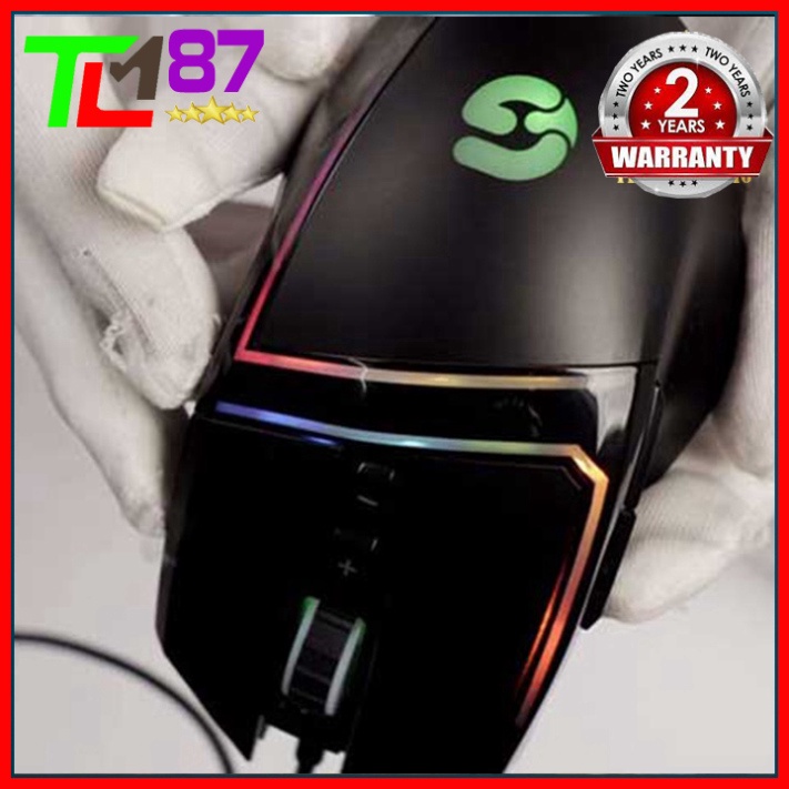 Chuột Gaming Chính Hãng Đèn LED 7 Màu RGB Có Dây VSPTech Giza R7 - Chuột Máy Vi Tính PC Laptop Mouse Chuyên Game