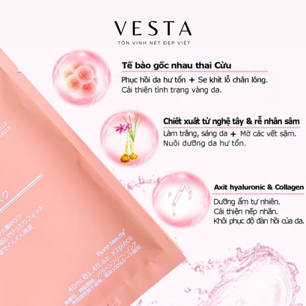 Mặt nạ nhau thai cừu nhật mask giấy rwine dưỡng da dưỡng ẩm 40ml - Shin Shop