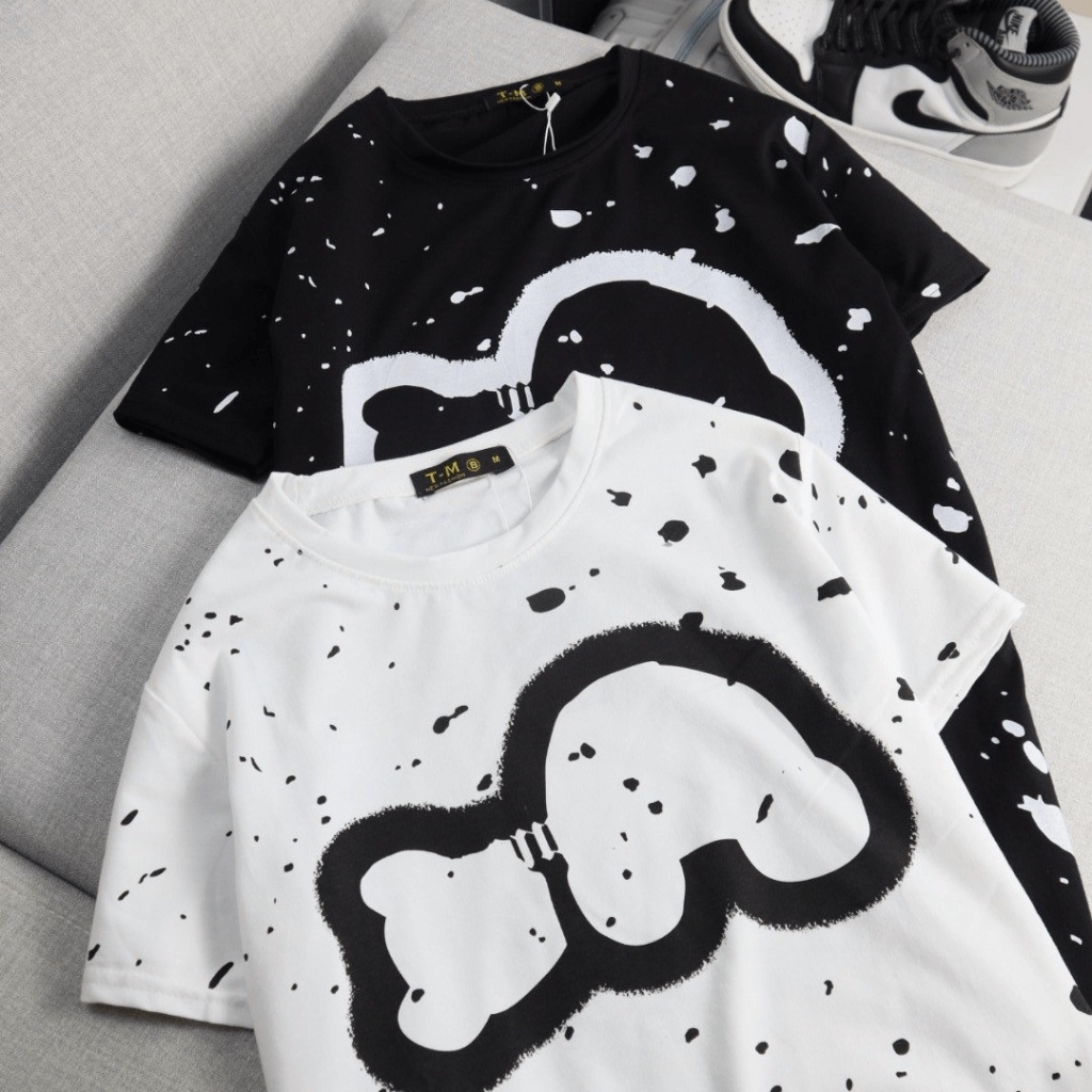 Áo Thun Nam Họa Tiết Vệt Phong Cách Cá Tính Sành Điệu Thời Trang