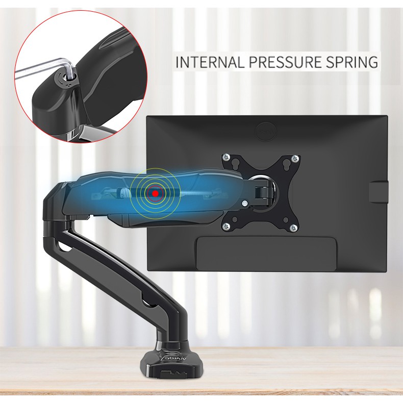 Giá treo màn hình máy tính F80 _V8- Xoay 360 độ - Hàng nhập khẩu Bảo Hành 24 Tháng