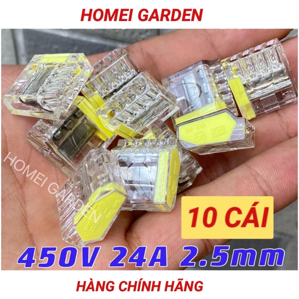 10 cái Đầu nối dây đẩy vào PC tiêu chuẩn chất lượng cao 450V 24A 2,5mm - HM0003-10