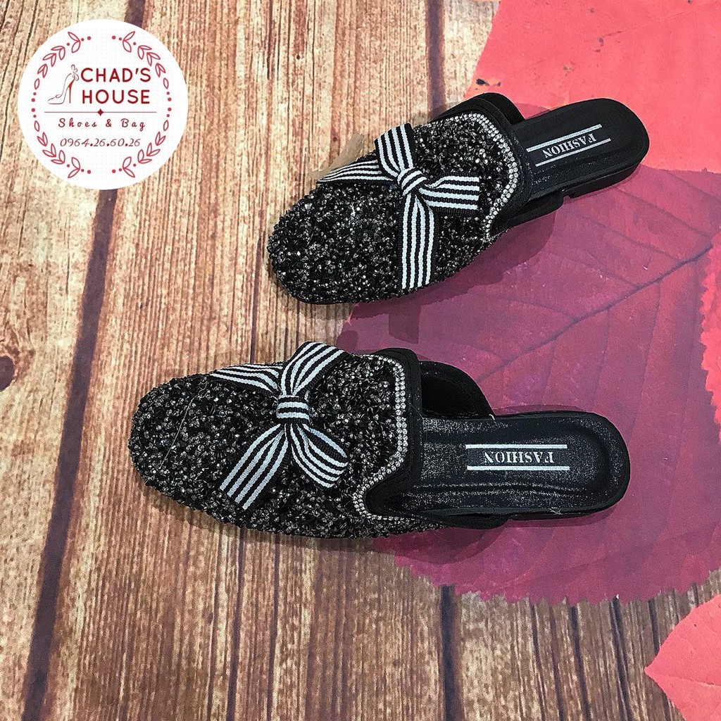 Sục mũi vuông đính nơ
