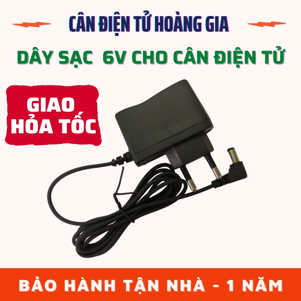 Dây sạc cân điện tử 6V - Chuyên dùng cho cân điện tử - Dây sạc Zin theo máy