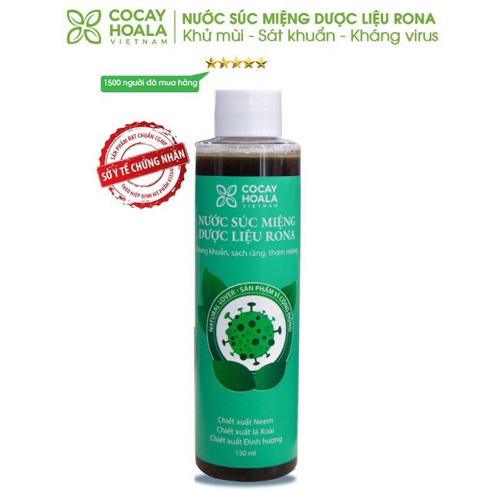 Nước Súc Miệng Dược Liệu Rona (150ml)