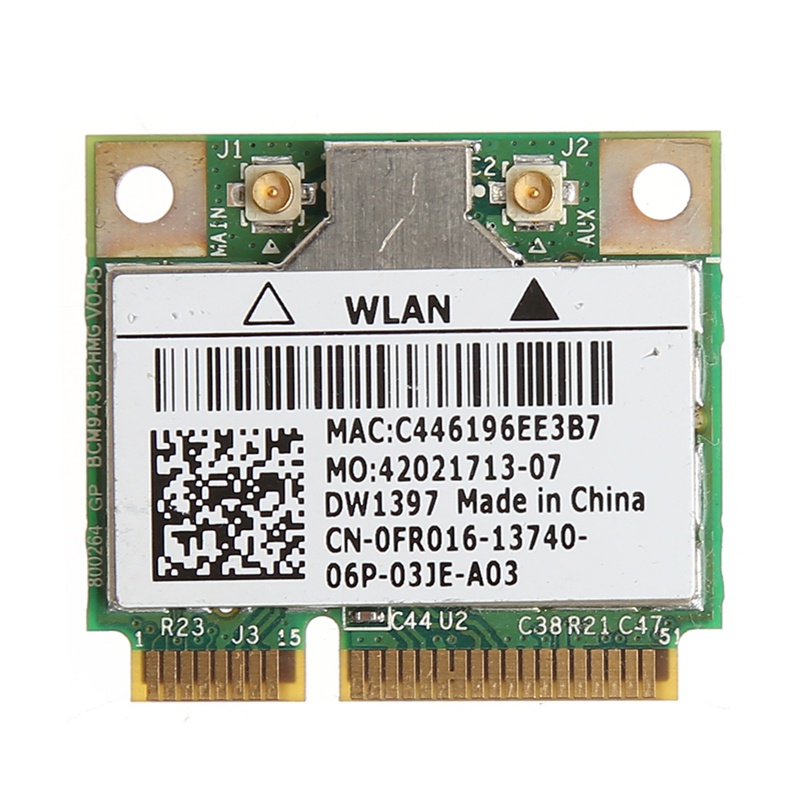Thẻ Mini PCI-E Wifi SPMH 54M cho Dell DW1397 0KW770 Broadcom BCM94312HMG2L
