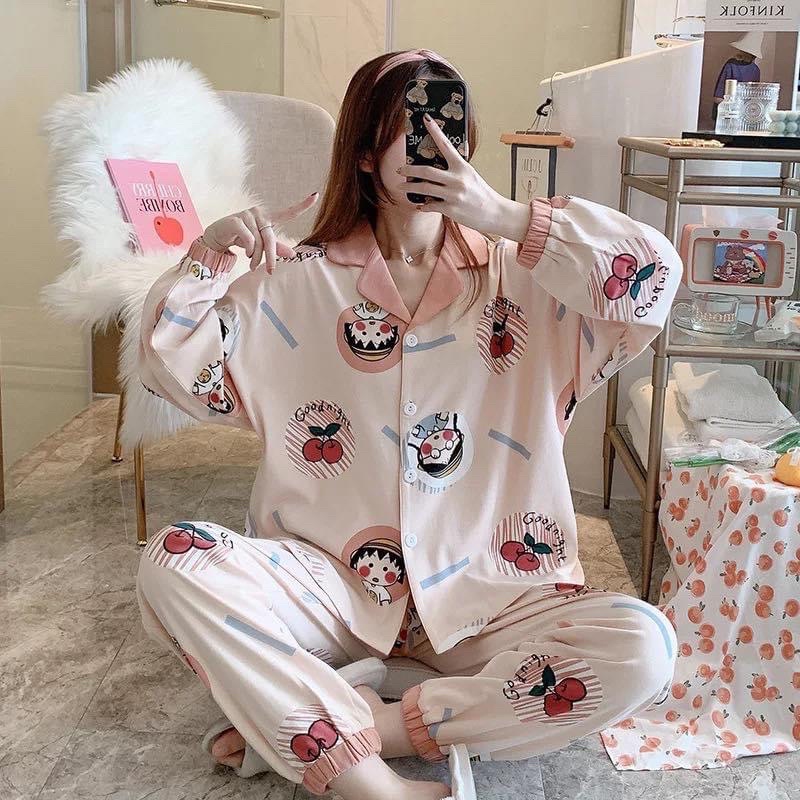 BỘ PIJAMA DÀI DỄ THƯƠNG QUẢNG CHÂU , ĐỒ BỘ COTTON TIỂU THƯ DỄ THƯƠNG | BigBuy360 - bigbuy360.vn