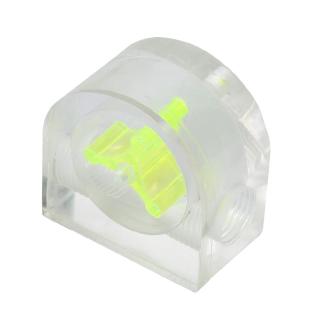 [rememberme]1pc Acrylic Semicircle 2 Way Flow Meter Indicator Port for PC Water Cooling Flow Meter