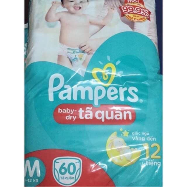 Tã quần pamper M60/L54/XL48