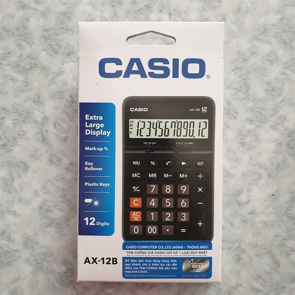 Máy tính Casio AX 12B chính hãng