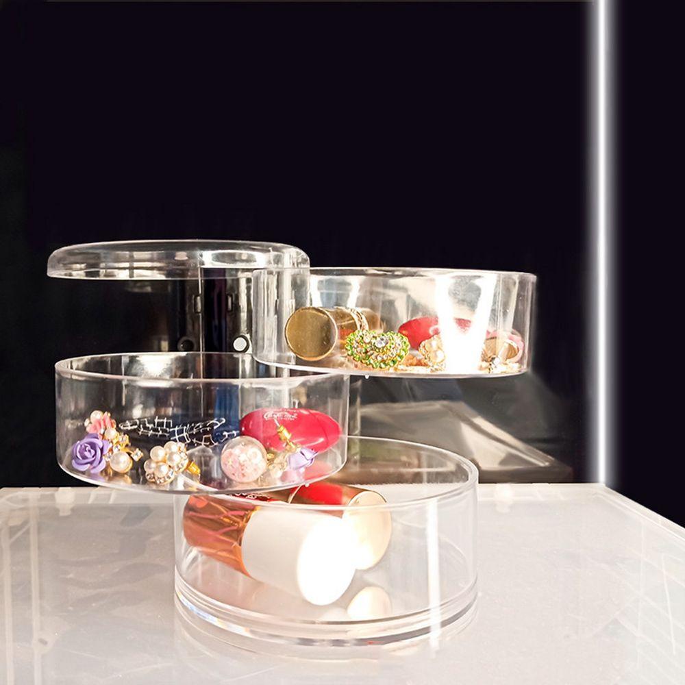 Hộp Đựng Trang Sức Nhiều Ngăn Đa Năng Có Thể Xoay Được