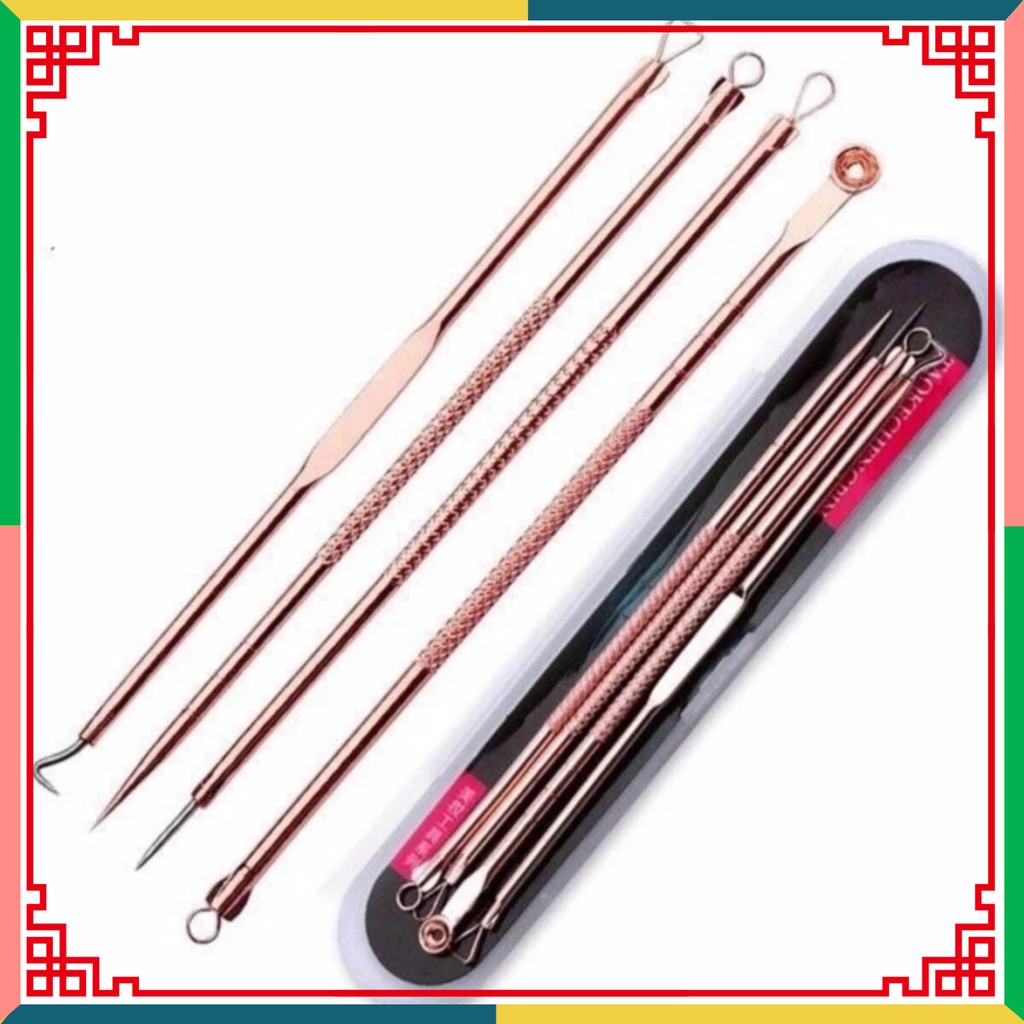bộ dụng cụ nặn mụn 4 món tiện dụng