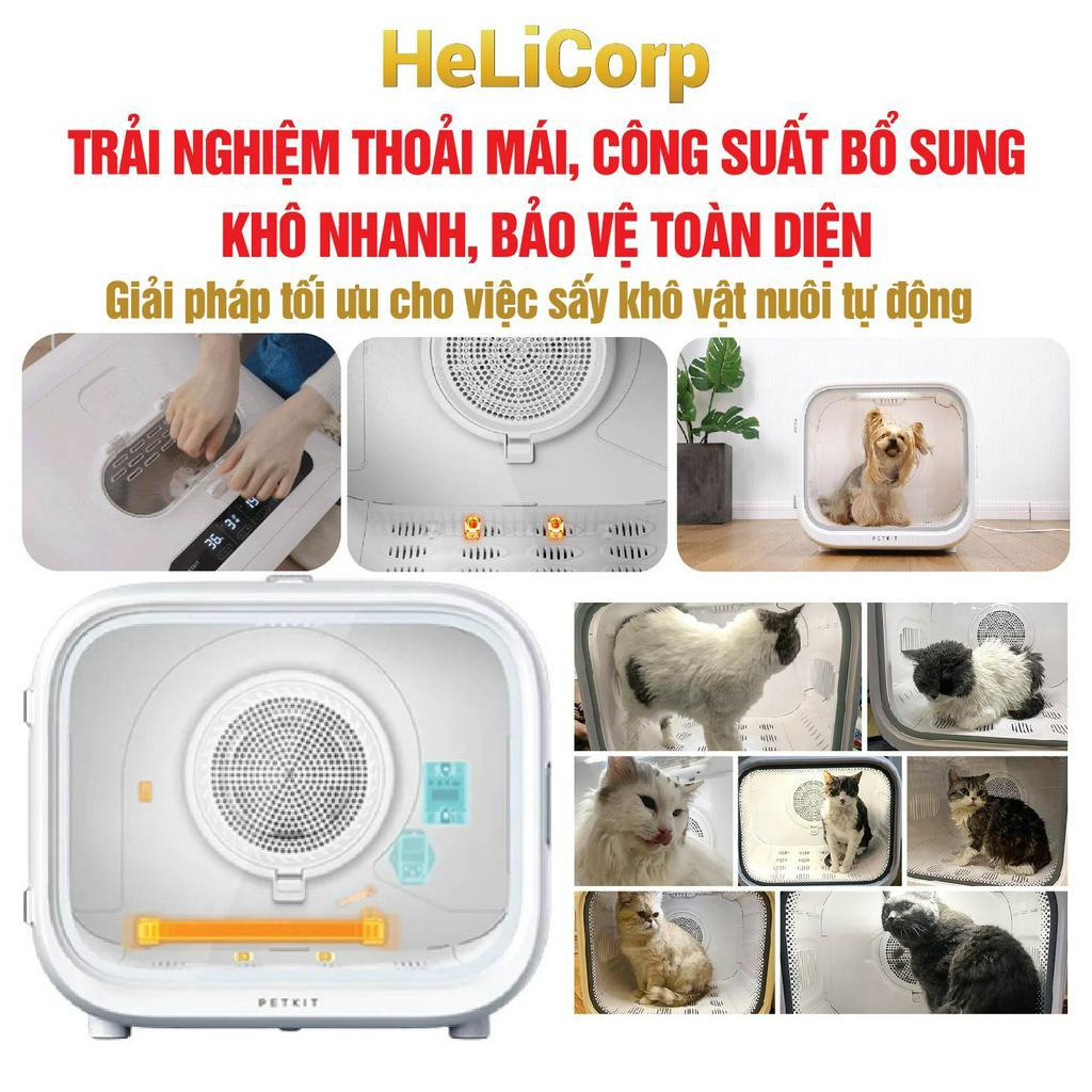 Máy Sấy Cho Chó Mèo, Lồng Sấy Lông Thú Cưng Petkit Air Salon Max Pro 2024