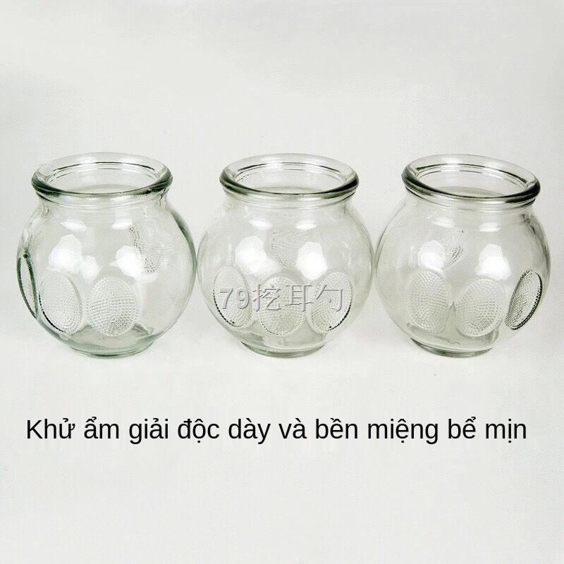 PThiết bị giác hơi chân không gia dụng kính đẹp y học Trung Quốc dày đặc chống cháy nổ chính hãng