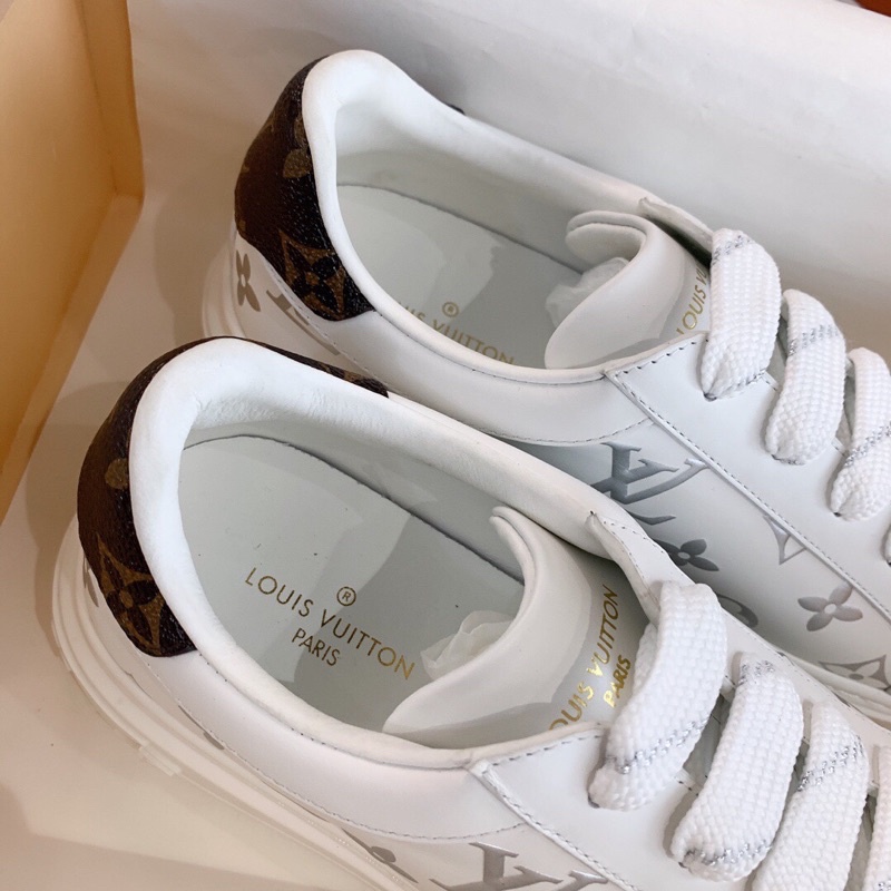 Giày thể thao logo LV Louis Vuitton cao cấp giày sneaker màu trắng cho nữ phối đồ thời trang