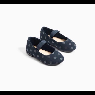 Giày chấm bi bé gái màu navy