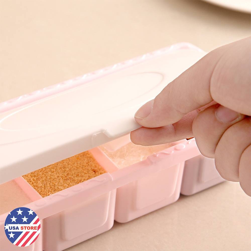 Đựng Gia Vị 4 Ngăn T4 (Kiểu Chữ Nhật Ngang)