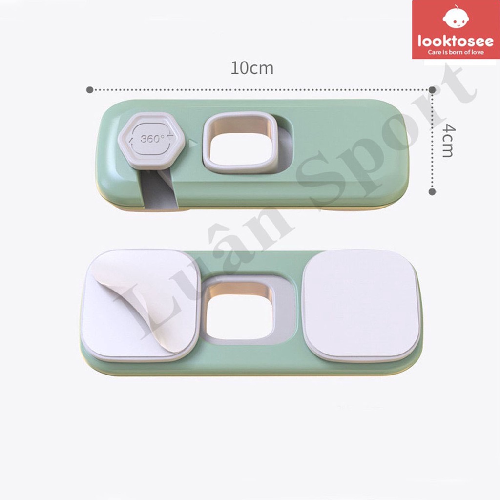 Khóa cài tủ lạnh an toàn cho bé - khóa tủ, ngăn kéo cao cấp giữ an toàn cho trẻ em - Looktosee