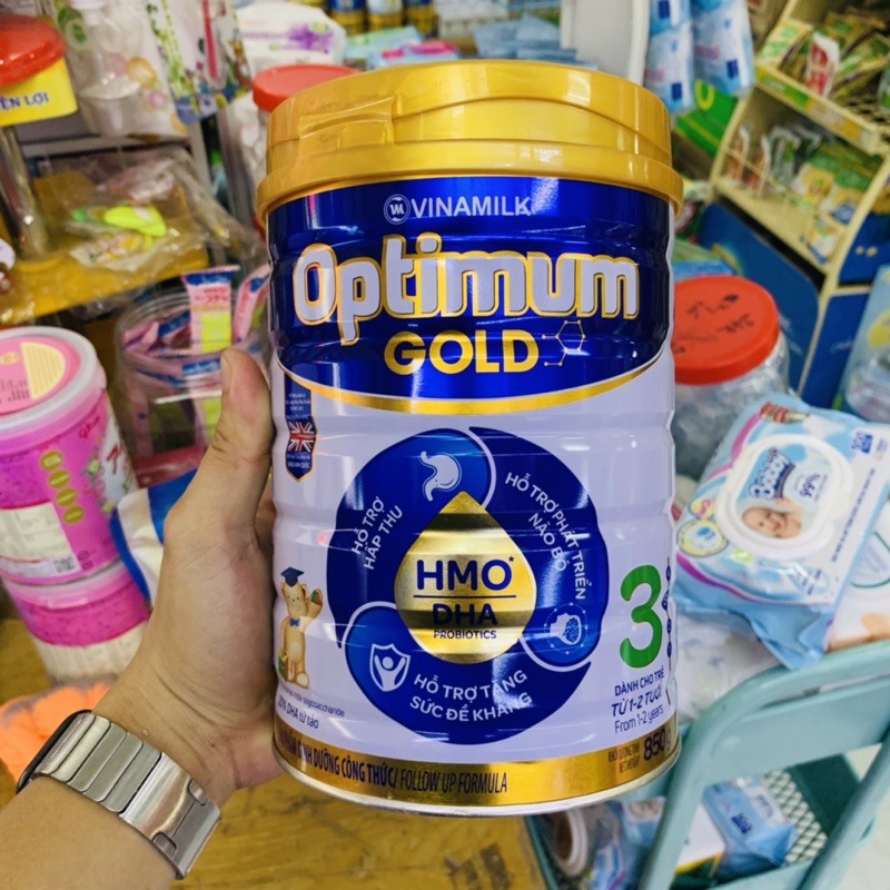 SỮA BỘT VINAMILK OPTIMUM GOLD 3 850G (CHO TRẺ TỪ 1 - 2 TUỔI)