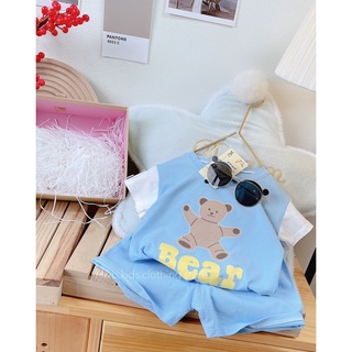 bộ gấu bear tay trắng bé trai