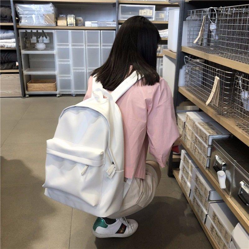 AHA OFFICIAL Ba Lô Học Sinh Da PU Thời Trang Hàn Cho Nữ