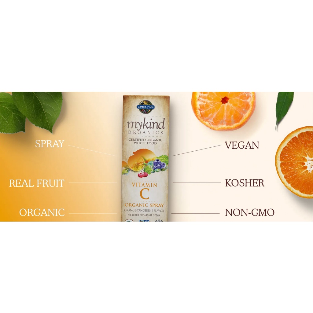 VITAMIN C HỮU CƠ DẠNG XỊT MYKIND ORGANICS
