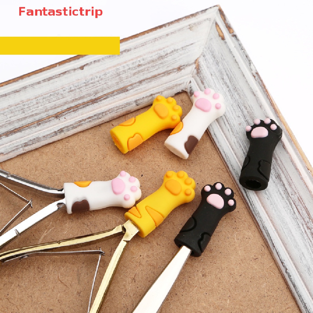 [Fantastictrip] Kềm Cắt Móng Tay Bằng Silicon Dễ Thương Tẩy Tế Bào Chết Kèm Mũ Nhíp Mới