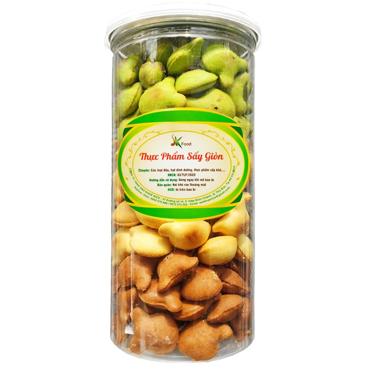 [COMBO 2] BÁNH GẤU NHÂN KEM MIX 3 VỊ KHÁC NHAU - MỖI HŨ 350G