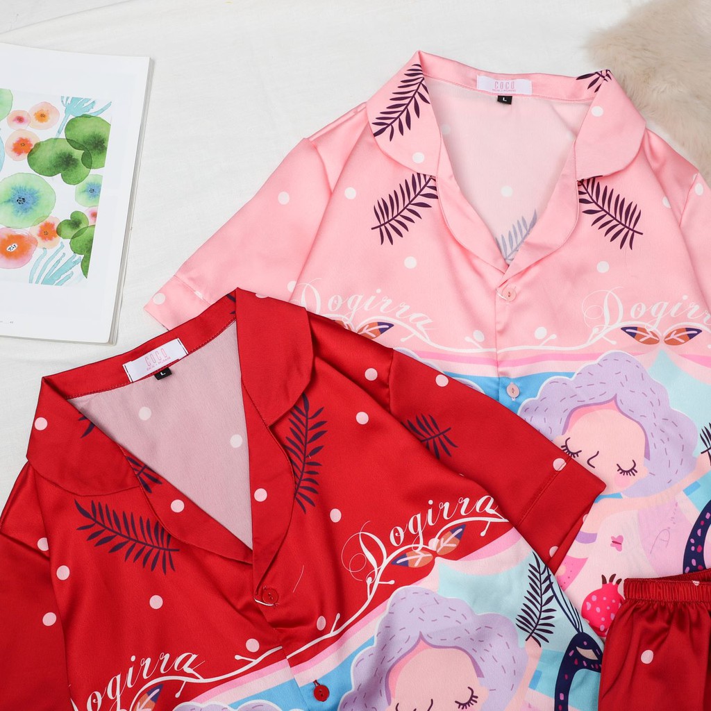 𝑪𝑶𝑪𝑶 𝑩𝑰𝑲𝑰𝑵𝑰 Bộ Đồ Ngủ - Đồ Mặc Nhà Satin ( HCC10126 ) | BigBuy360 - bigbuy360.vn