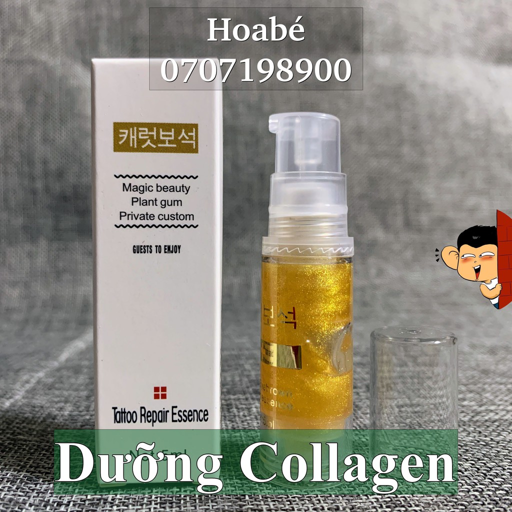 [Chính hãng] dưỡng tinh chất collagen vàng Hàn Quốc chăm sóc mày môi phun xăm
