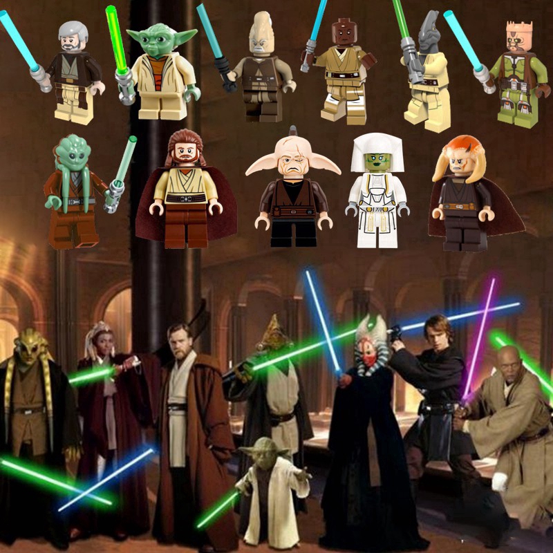 Mô Hình Đồ Chơi Nhân Vật Yoda Obi-Wan Kenobi Dooku Trong Starwars