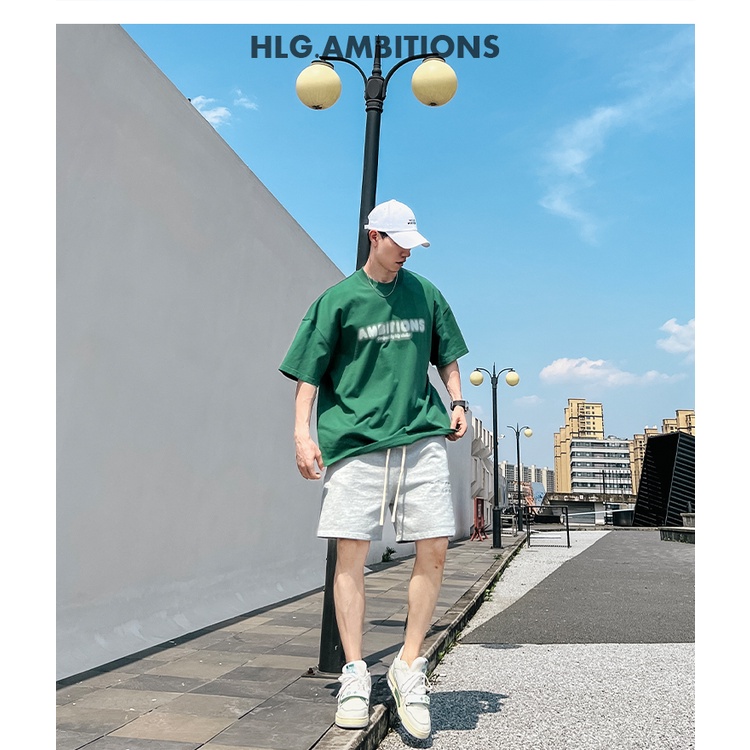 Áo phông nam cổ tròn thủy chiều chứ mờ phong cách Ulzzang - cotton mịn thấm hút mồ hôi thoải mái hoạt động