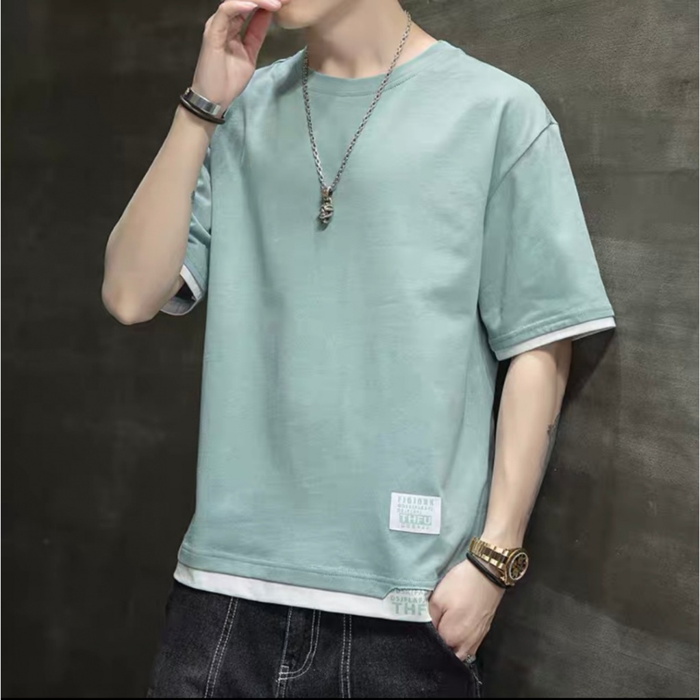 Áo Thun cotton Ngắn Tay Form Rộng Thời Trang Mùa Hè Cho Nam