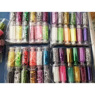 lọ kim tuyến trang trí rắc hoa, làm móng, handmade (10k/3 lọ)