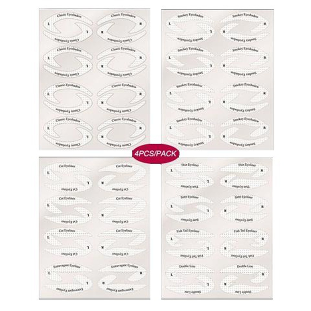 Set 4 Khuôn Kẻ Mắt Trang Điểm Thời Trang