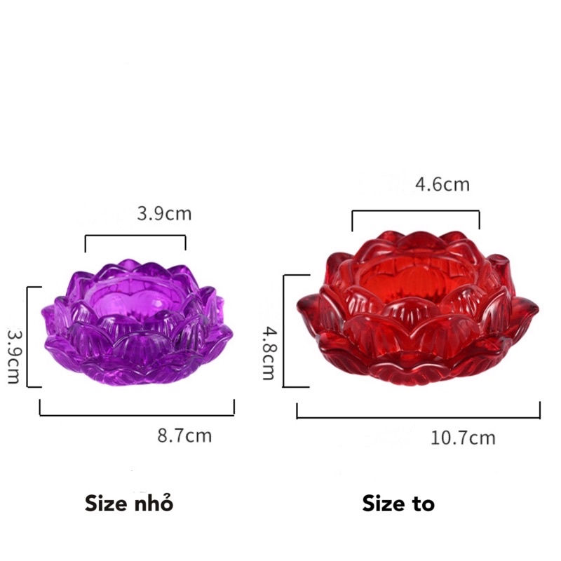 Đế nến sen Cao Cấp nhiều màu dày dặn