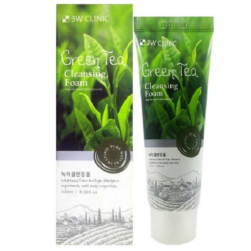 Sữa Rửa Mặt Trà Xanh 3w Clinic Green Tea 100ml Hàn Quốc